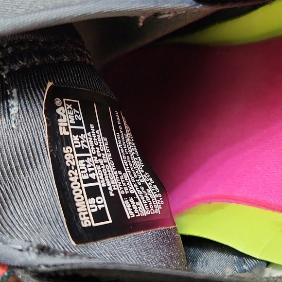 Fila Energized 380 Coolmax Multicolored sneakers (womens size 10) - Picture 14 of 15